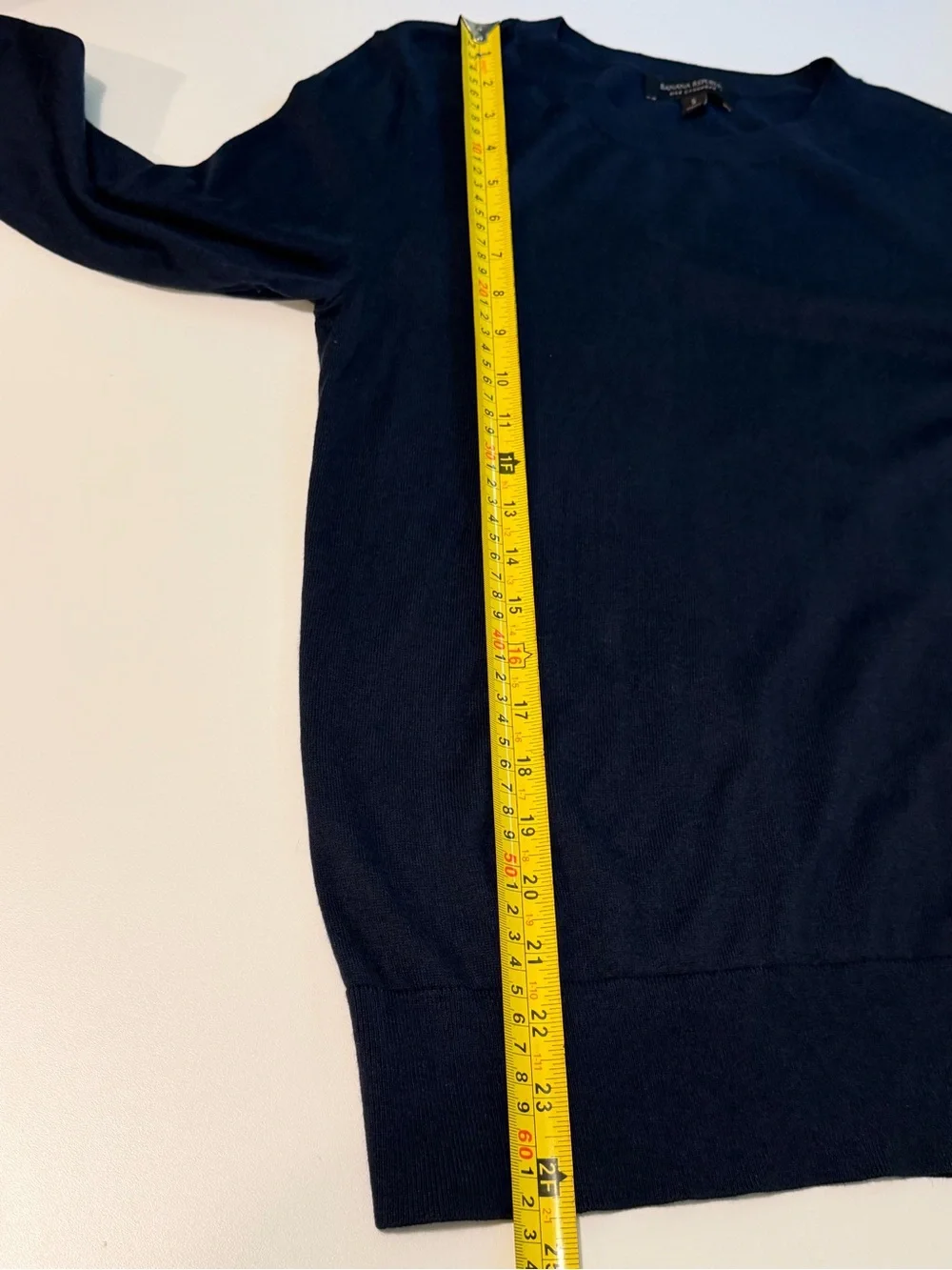 Banana Republic Capsule Men's Silk Cashmere Sweater Navy Size S Luxury Crewneck